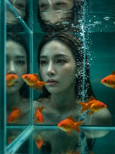 Goldfish glass tanks, example 1